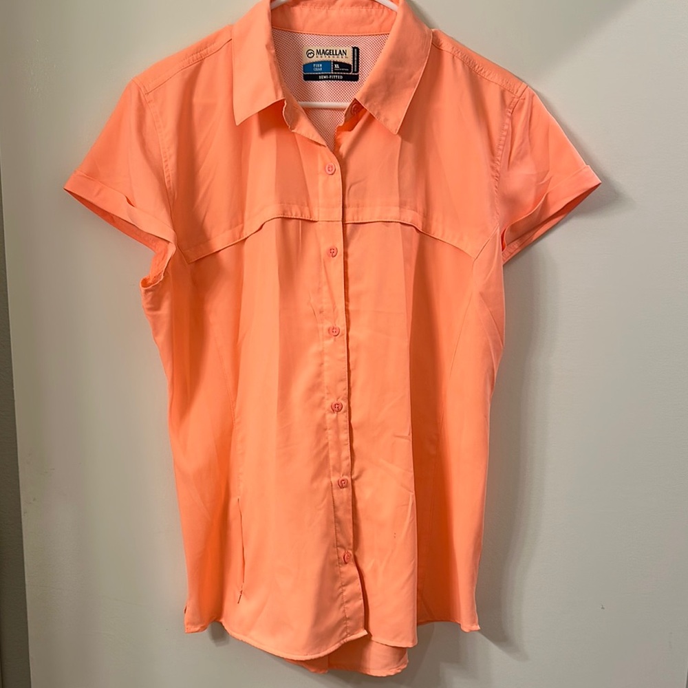 Magellan Outdoors Vibrant Orange Shirt